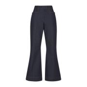 Wijd uitlopende Denim Broek Remain Birger Christensen , Blue , Dames