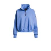 Korenbloemblauwe Stijlvolle Sweater met Rits Parajumpers , Blue , Here...