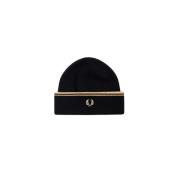 Wollen Randhoed Fred Perry , Black , Heren