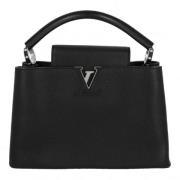 Pre-owned Leather handbags Louis Vuitton Vintage , Black , Dames