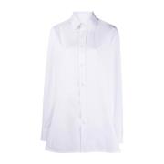 Witte Katoenen Shirt Maison Margiela , White , Dames