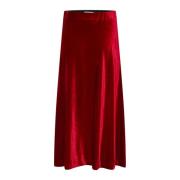 Rhythmic Red Rok Elastische Taille Klassieke Snit Part Two , Red , Dam...