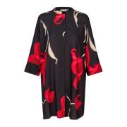 Gestreepte Tuniek Blouse Haute Red Masai , Red , Dames