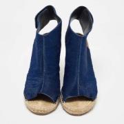 Pre-owned Fabric sandals Celine Vintage , Blue , Dames