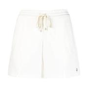 Witte Casual Katoenen Sweatshorts Lorena Antoniazzi , White , Dames