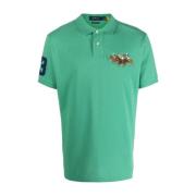 Casual Groene Korte Mouw Polo Shirt Polo Ralph Lauren , Green , Heren