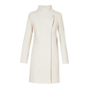 Stijlvolle Jas met Polyester Mix Liu Jo , Beige , Dames