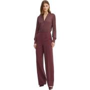 Lange mouw jumpsuit Twinset , Red , Dames