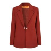 Bordeaux Classic Fit Blazer Stine Goya , Red , Dames