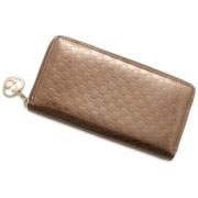 Pre-owned Leather wallets Gucci Vintage , Beige , Unisex