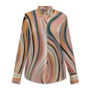 Overhemd met zijde-afwerking PS By Paul Smith , Multicolor , Dames