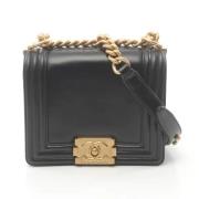 Pre-owned Leather chanel-bags Chanel Vintage , Black , Dames