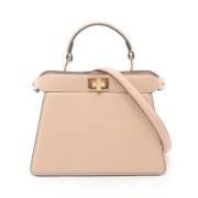 Pre-owned Leather fendi-bags Fendi Vintage , Beige , Dames