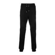 Geribbelde Bedrukte Sweatpants in Zwart Balmain , Black , Heren