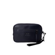 Heren Clutch en Beauty Case Collectie Armani Exchange , Blue , Heren