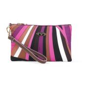 Roze & Paarse Clutch Tas Emilio Pucci , Multicolor , Dames