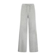 Elegante Gebreide Broek met Trekkoord Taille Saint Barth , Gray , Dame...