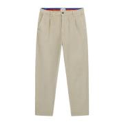 Ribfluwelen Chino Broek met Zakken GAS , Beige , Heren