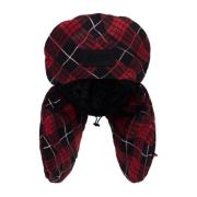 Oversized Tartan Colbacco Hat Jean Paul Gaultier , Red , Dames