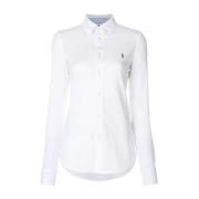 Witte Lange Mouw Blouse Heidi Polo Ralph Lauren , White , Dames