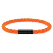 Fluorescerende Oranje Nato Kabelarmband Le Gramme , Black , Unisex