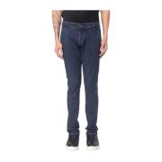 Gewassen Denim Konor Broek Dondup , Blue , Heren