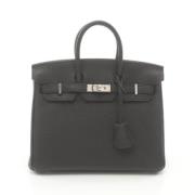 Pre-owned Leather handbags Hermès Vintage , Black , Dames