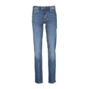 Rechte Denim Jeans voor Mannen Tommy Hilfiger , Blue , Heren