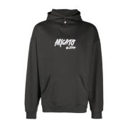 Zwarte Katoenen Hoodie Sweater Axel Arigato , Black , Heren