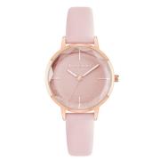 Roze Dameshorloge met Leren Band Juicy Couture , Pink , Dames