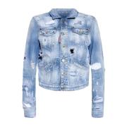 Gebruikt Effect Denim Jack Dsquared2 , Blue , Dames