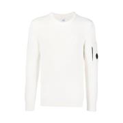 Crew Neck Trui - Wit C.p. Company , White , Heren