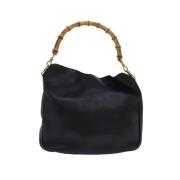 Pre-owned Leather gucci-bags Gucci Vintage , Black , Dames