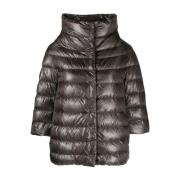 Grijze Puffer & Down Geweven Jas Herno , Gray , Dames