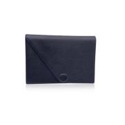 Pre-owned Leather clutches Yves Saint Laurent Vintage , Black , Dames