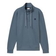 Stormy Blue Sweat Troyer Freewear Tom Tailor , Blue , Heren