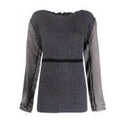 Grijze Wollen Trui Maison Margiela , Gray , Dames