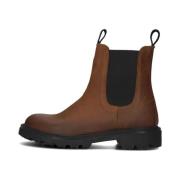 Cognac Chelsea Boots, Model A63004 Inuovo , Brown , Dames