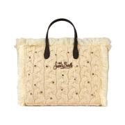 Colette Tricot Tas met Franjes Saint Barth , Beige , Dames