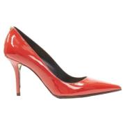 Pre-owned Leather heels Versace Pre-owned , Red , Dames