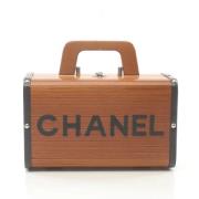 Pre-owned Leather chanel-bags Chanel Vintage , Brown , Dames