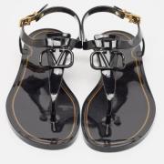 Pre-owned Fabric sandals Valentino Vintage , Black , Dames