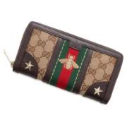 Pre-owned Canvas wallets Gucci Vintage , Brown , Dames