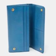 Pre-owned Leather wallets Prada Vintage , Blue , Dames