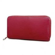 Pre-owned Leather wallets Louis Vuitton Vintage , Pink , Dames