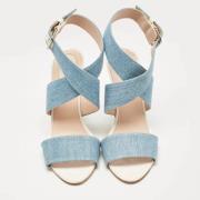 Pre-owned Denim sandals Fendi Vintage , Blue , Dames