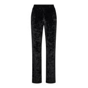 Elastaan Polyester Broek Yvo0001-04287G MC2 Saint Barth , Black , Dame...