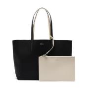 Omkeerbare Bicolor Shopper met Portemonnee Lacoste , Multicolor , Dame...