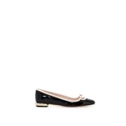 Lakleren Ballerinas met Viv Choc Gesp Roger Vivier , Black , Dames