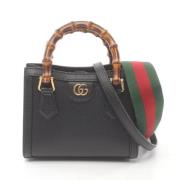 Pre-owned Leather gucci-bags Gucci Vintage , Black , Dames